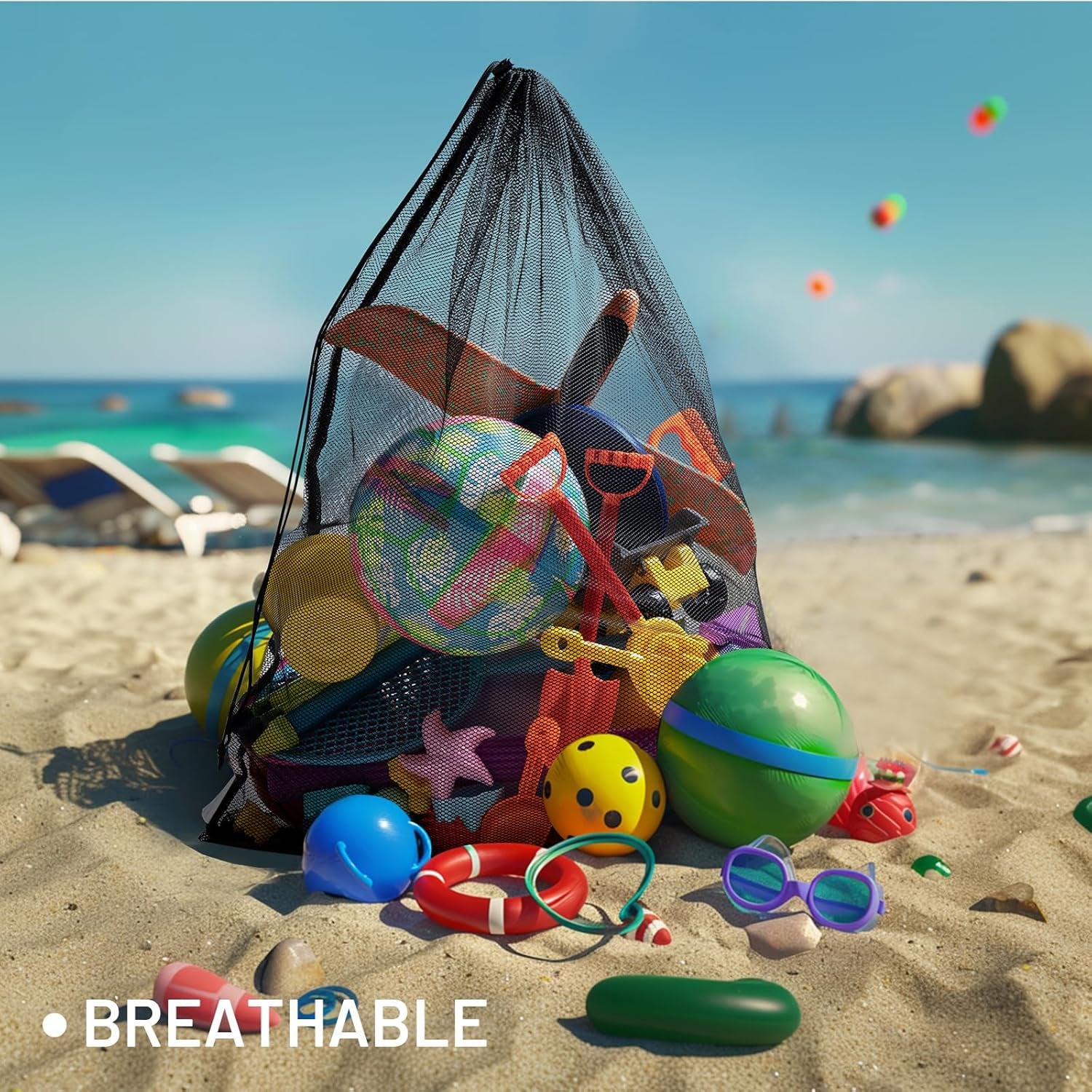 Heavy Duty Mesh Ball Net Bag(10-12Balls),Basketball and Soccer Mesh Net Bag,Mesh Equipment Bags for Sports,Extra Large Mesh Ball Bags Drawstring for Coaches,Gym Ball Net Storage Bag(2Pcs)